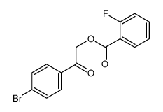 [2-(4-bromophenyl)-2-oxoethyl] 2-fluorobenzoate结构式