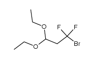 3-BROMO-3,5-DIFLUOROPROPANAL DIETHYL ACETAL结构式
