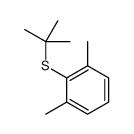 2-tert-butylsulfanyl-1,3-dimethylbenzene结构式