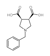 顺式-1-苄基-3,4-吡咯烷二甲酸结构式