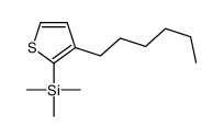 (3-hexylthiophen-2-yl)-trimethylsilane结构式