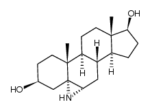 5&beta;,6&beta;-dihydro-1'H-azirino[5,6]-5&alpha;-androstane-3&beta;,17&beta;-diol结构式