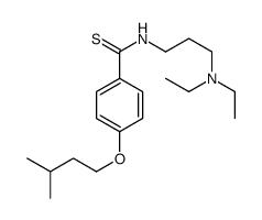 N-[3-(Diethylamino)propyl]-p-(isopentyloxy)thiobenzamide结构式