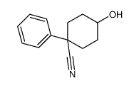 4-hydroxy-1-phenylcyclohexane-1-carbonitrile结构式