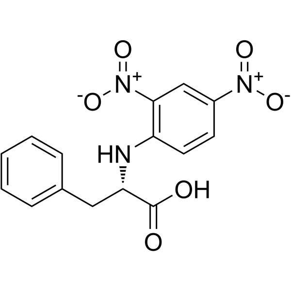 N-2,4-二硝基苯-L-苯丙氨酸结构式