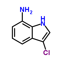 7-氨基-3-氯吲哚结构式