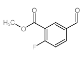 Methyl 2-fluoro-5-formylbenzoate结构式