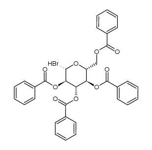 2,3,4,6-tetrabenzoyl-D-gluconosyl bromide结构式