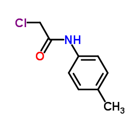2-氯-N-(4-甲基苯基)乙酰胺结构式