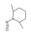 (2R,6S)-2,6-dimethyl-1-nitrosopiperidine结构式