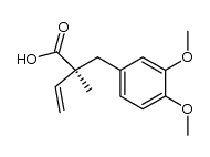 2-[(3,4-dimethopxyphenyl)methyl]-2-methyl-3-butenoic acid结构式