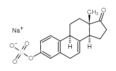 Estra-1,3,5(10),7-tetraen-17-one, 3-(sulfooxy)-, sodium salt结构式
