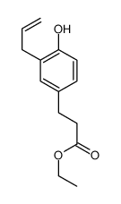 ethyl 3-(4-hydroxy-3-prop-2-enylphenyl)propanoate结构式