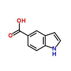 吲哚-5-羧酸结构式