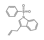 1-(benzenesulfonyl)-3-prop-2-enylindole结构式