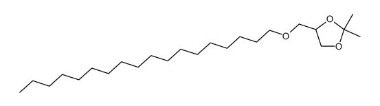 O-Octadecyl-1,2-acetone glycerin acetal结构式
