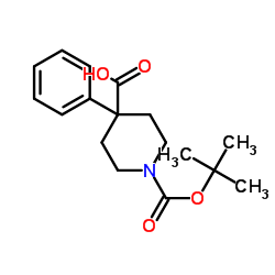 保护的4-苯基哌啶-4-羧酸结构式