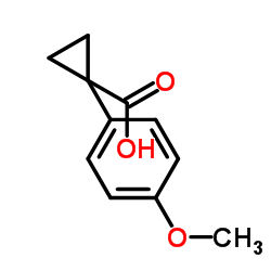 1-(4-甲氧基苯)-1-环丙羧酸结构式
