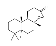 (+)-8α-hydroxy-14,15-bisnorlabdan-13-one结构式
