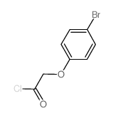 (4-Bromophenoxy)acetyl chloride结构式