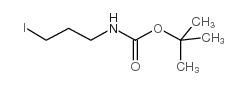 3-碘丙基氨基甲酸叔丁酯结构式
