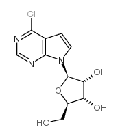 (2R,3R,4S,5R)-2-(4-氯-7H-吡咯并[2,3-d]嘧啶-7-基)-5-(羟甲基)四氢呋喃-3,4-二醇结构式