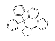 (R)-N-trityl 2-phenylpyrrolidine结构式