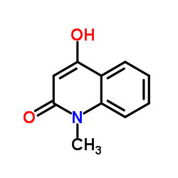 4-羟基-N-甲基-2-喹啉结构式