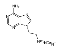 9-(2-azidoethyl)purin-6-amine结构式