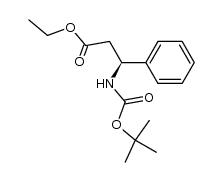 Ethyl &beta;(S)-[[(1,1-dimethylethoxy)carbonyl]amino]benzenepropanoate结构式