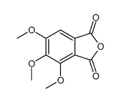 4,5,6-trimethoxy-2-benzofuran-1,3-dione结构式
