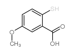 2-疏基-5-甲氧基苯甲酸结构式