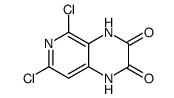5,7-二氯吡啶并[3,4-b]吡嗪-2,3(1h,4h)-二酮结构式