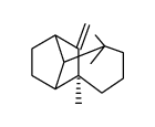 (4S)-4,8,8-trimethyl-9-methylenedecahydro-1,4-methanoazulene结构式