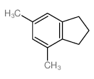 1H-Indene,2,3-dihydro-4,6-dimethyl-结构式