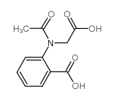 2-(乙酰基羧基甲基氨基)-苯甲酸结构式