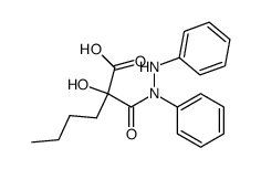 2-carboxy-2-hydroxycapronsaure-N,N'-diphenylhydrazid结构式