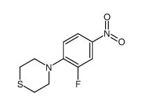 4-(2-Fluoro-4-nitrophenyl)thiomorpholine结构式