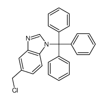5-(chloromethyl)-1-tritylbenzimidazole结构式