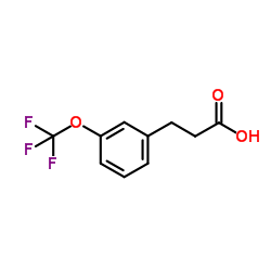 3-[3-(三氟甲氧基)苯基]丙酸结构式