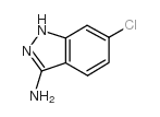 3-氨基-6-氯-1H-吲唑结构式