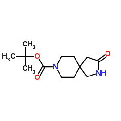 3-氧代-2,8-二氮杂螺[4,5]癸烷-8-羧酸叔丁酯结构式