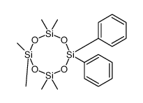 2,2,4,4,6,6-hexamethyl-8,8-diphenylcyclotetrasiloxane结构式