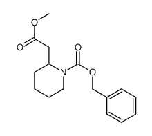 1-[(苯基甲氧基)羰基]-2-哌啶乙酸甲酯结构式