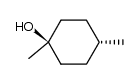 trans-1,4-dimethylcyclohexanol结构式