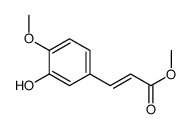 3-(3-羟基-4-甲氧基苯基)丙烯酸甲酯结构式