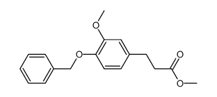 methyl 4-benzyloxy-3-methoxybenzenepropanoate结构式