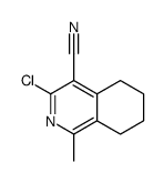 3-chloro-1-methyl-5,6,7,8-tetrahydroisoquinoline-4-carbonitrile结构式