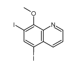 5,7-diiodo-8-methoxyquinoline结构式
