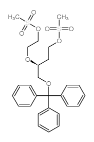 (3S)-3-[2-(MESYLOXY)ETHOXY]-4-(TRITYLOXY)BUTYL METHANESULFONATE结构式